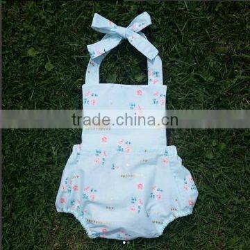 Soft Baby Floral Patterns Vintage Romper Infant Sleeveless Jumpsuit Wholesale Baby Clothes