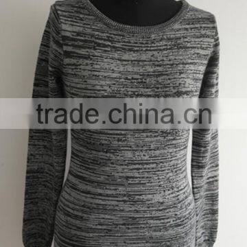 Fashion Ladies space dye pullover sweater/jumper