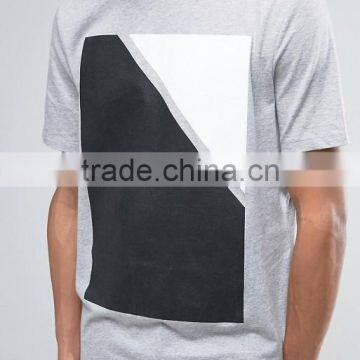 Men Custom Front Black and White Screen Print Running Loose Jersey t Shirts photo-5