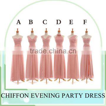 Hot Sale New Fashion Custom Sleeveless Sexy Maxi Chiffon Evening Party Dress photo-4