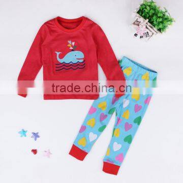 S15532A Baby Clothing Set Hot Sell Pajamas Kids Lantern Fish Design Pyjamas Children's Sleepwear photo-2