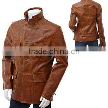 high quality mens leather coat