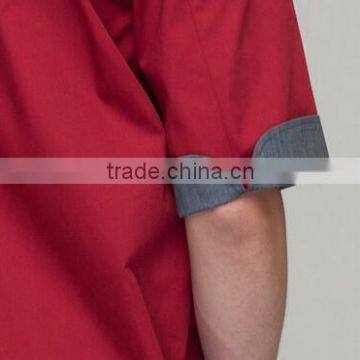 Juqian New Fashion Man Chef's Short Sleeve Jacket Restaurant & Hotel Kitchen Chef Uniform Colors photo-3
