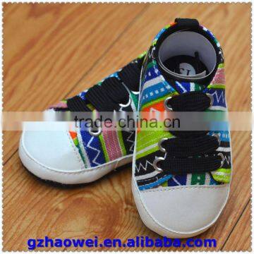 Colorful Stripe Printed Baby Girl's Sportschuhe photo-4