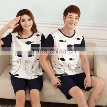 2015 Wholesale Summer Cotton Pajamas Couple photo-3