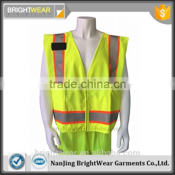 ANSI107 safety vest with pocket reflective vest for USA market