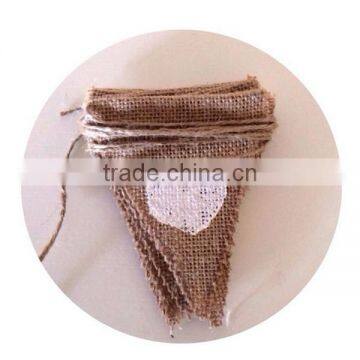 Cards White Heart Shabby Vintage Hessian Burlap Wedding Photo Prop Bunting Only photo-3