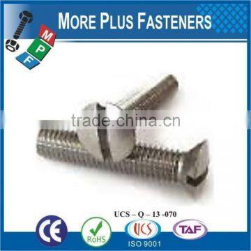 Made in Taiwan Stainless Steel Slotted or Phillips Oval Countersunk Head Machine Screw photo-4