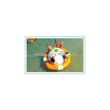4*2.9m,0.9mm Pvc, Inflatable Water Rocker,water UFO