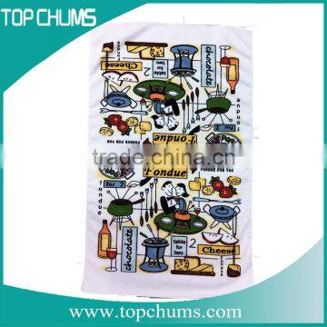 luxury flower anti static clean printed kitchen towel