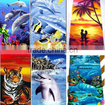 microfiber full color digital printed beach towel wholesale