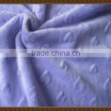 100% polyester embossed bubble super soft velour fabric