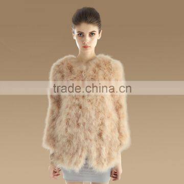 SJ122-01 New Fashionable Comfortable Women Fur Coats Apparel/Trench Cheap Coats for Ladies