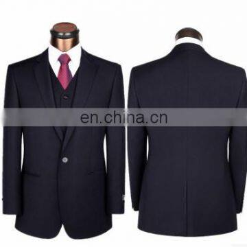 Fashion personalised business formal mens suits with polyester wool blend fabric