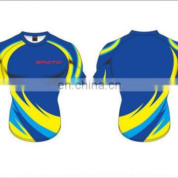Specialized 100% polyester trendy customized rugby jersey
