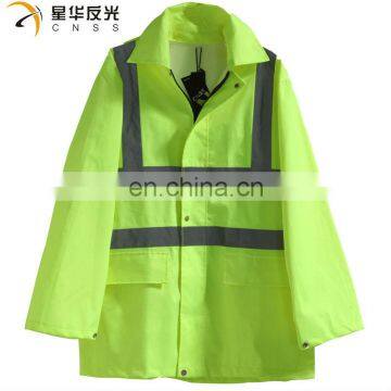 CNSS High visibility yellow or customized color rain jacket and Pants