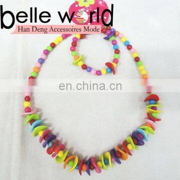 multicolor plastic beaded children necklace wholesale