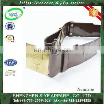 Army Brown PU Webbing Military Belt