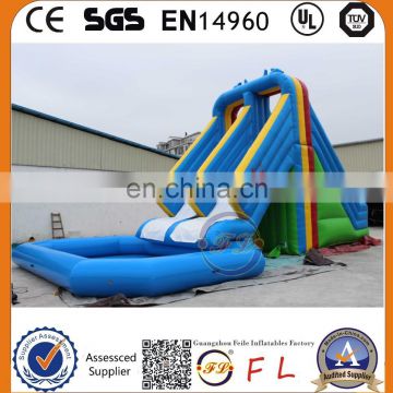 2015 Hot Sale high quality giant inflatable games(water slide inflatable)