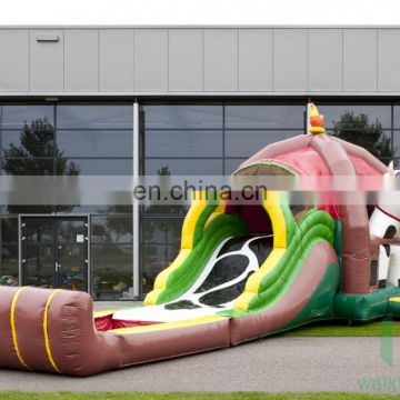 Good PVC jumping castles giant inflatable floating water slide