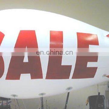 Customized logo New 6m Inflatable PVC Blimp / Airship / Airplane / inflatable zeppelin helium balloon for sale