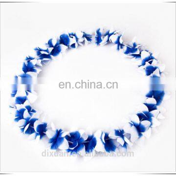 Blue Hawaiian Flower Lei Wedding Flower Garlands Flower Strings Decoration