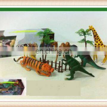 PVC dinosaurs wild animal toy,plastic farm animal toy