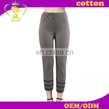 Guangzhou factory wholesale ladies casual milk silk leggings