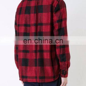 Red and Black Checked Shirt From Sacai Featuring a Front Button Fastening for Men Shirt. photo-3