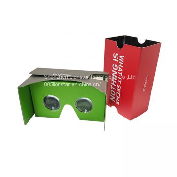 hot promotion gift 3d vr cardboard virtual reality google cardboard for smartphone