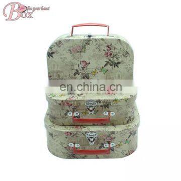Home Recycle Paper Flower Cardboard Suitcase Box photo-2