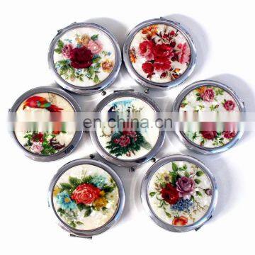 Chinese classical flower&bird compact mirror/make up mirror