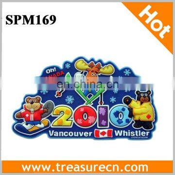 2010 Souvenir Colorful Rubber Fridge Magnets