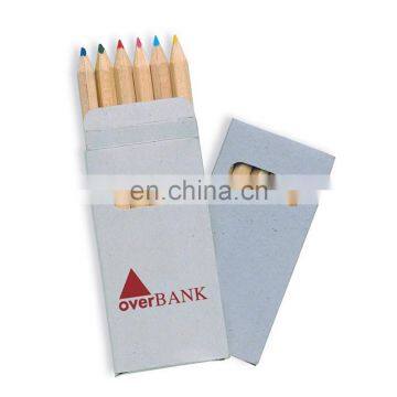 6 pcs Coloured wood Pencils set In paper box