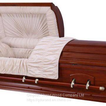 solid wood American style casket
