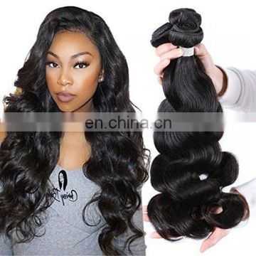 Raw cambodian hair body wave brazilian human hair weave