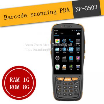 Android 5.1 Rugged Logistic Handheld PDA,Handheld terminal, with barcode laser scanner NF3503