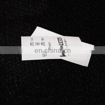 100% cotton washing label care label