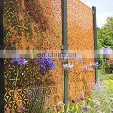 Exterior decorative perforated sheet yard metal fence panels door panels