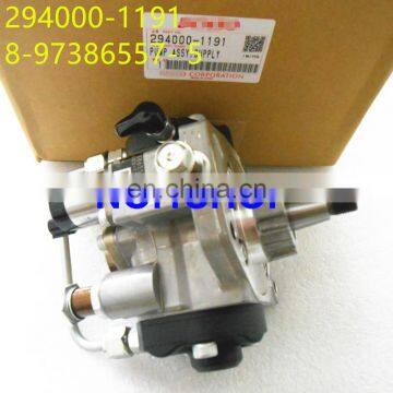 100% genuine pump 294000-1191 common rail pump 8-97386557-5 8973865575