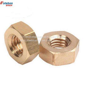 M1-M33 Brass Hex Nut Hexagon Nuts Ecrou Tuercas Metric Thread Suit Screw Caps for Bolts Tuerca Cejilla Moeren DIN934