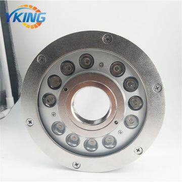 316L Stainless Steel 12W/36W Single Color/ RGBV+ IP68 Waterproof LED Fountain Light photo-4