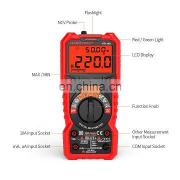 Digital Multimeter True RMS Backlight AC/DC Portable Voltage Meter photo-3