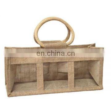 2015 fashion wholesale jute bag, jute bag with window, jute bag crafts