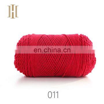 Popular Cotton Yarn Colorful Rainbow Acrylic Polyester Yarn Cakes