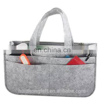 Felt Cosmetic Purse Insert Bag Organizer, Travel Makeup Bag in Bag Tidy Pouch