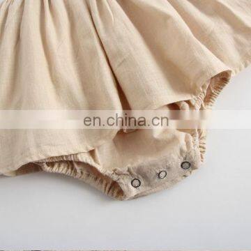 Lovely Summer Hot Sale Slip Dress Romper One Piece Baby Girl Cotton Romper photo-5