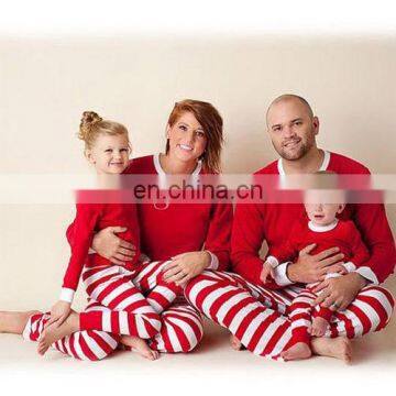 Xmas Kids Adult Family Matching Christmas Deer Striped Pajamas Sleepwear Nightwear Pyjamas Bedgown Sleepcoat Nighty 3colors photo-5