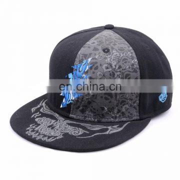 Unisex Snapback Hat Flat Brim Baseball Cap With Embroidery Letter