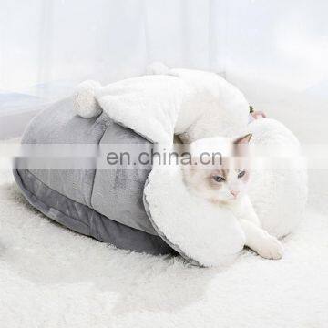 Pets Sleep Zone Cuddle Cave Soft Cat Bed Washable Cuddle Cave Pet Bed, photo-2